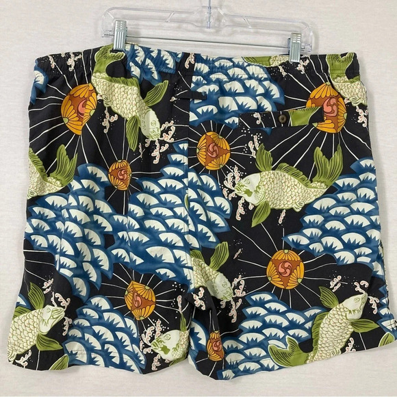 Tommy Bahama Men's Fish Print Swim Trunk size XXL - Picture 9 of 10